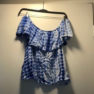 Off the shoulder cropped top